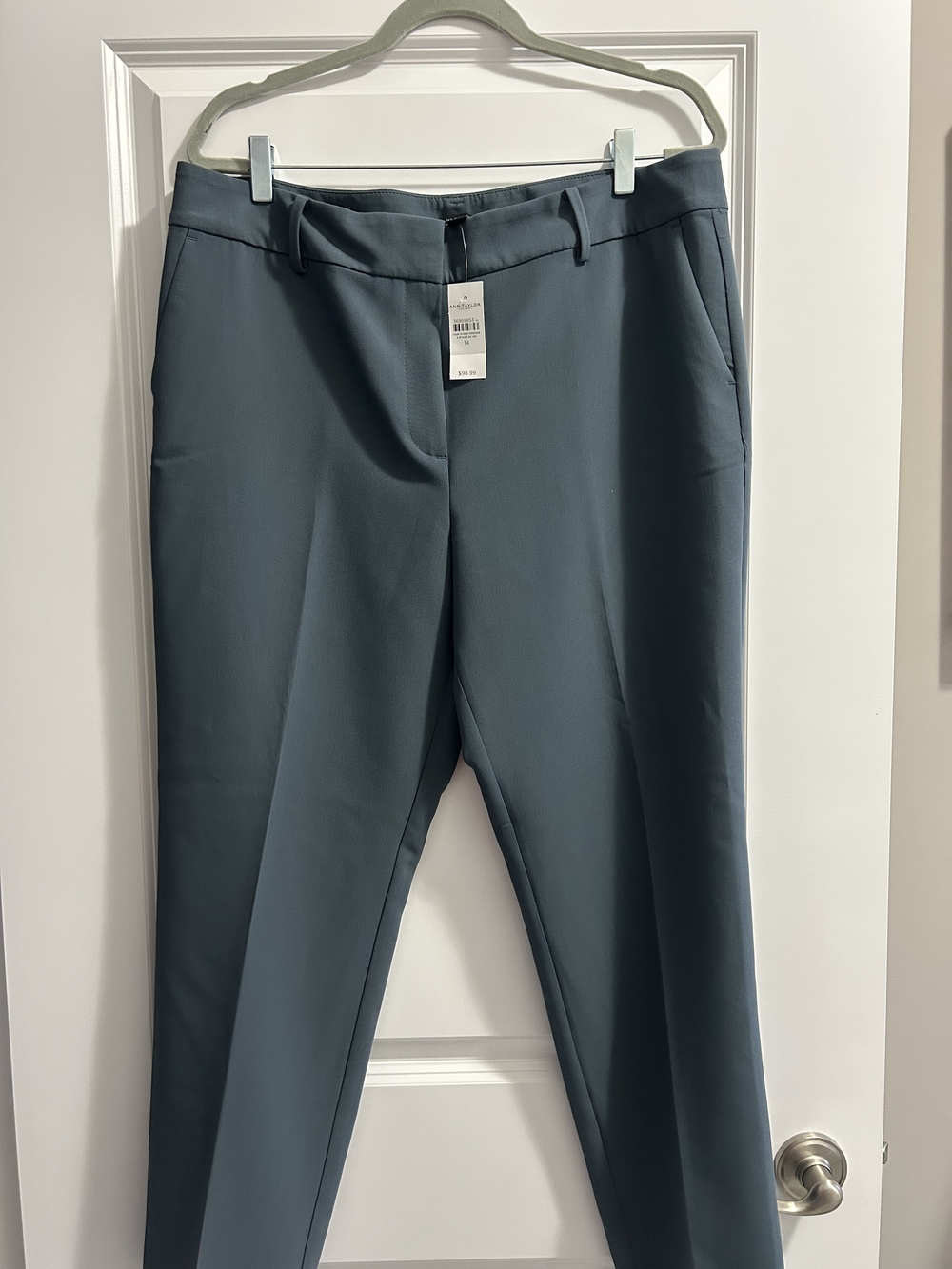 Ann Taylor Tailored Women's Dress Pants in Slate Teal